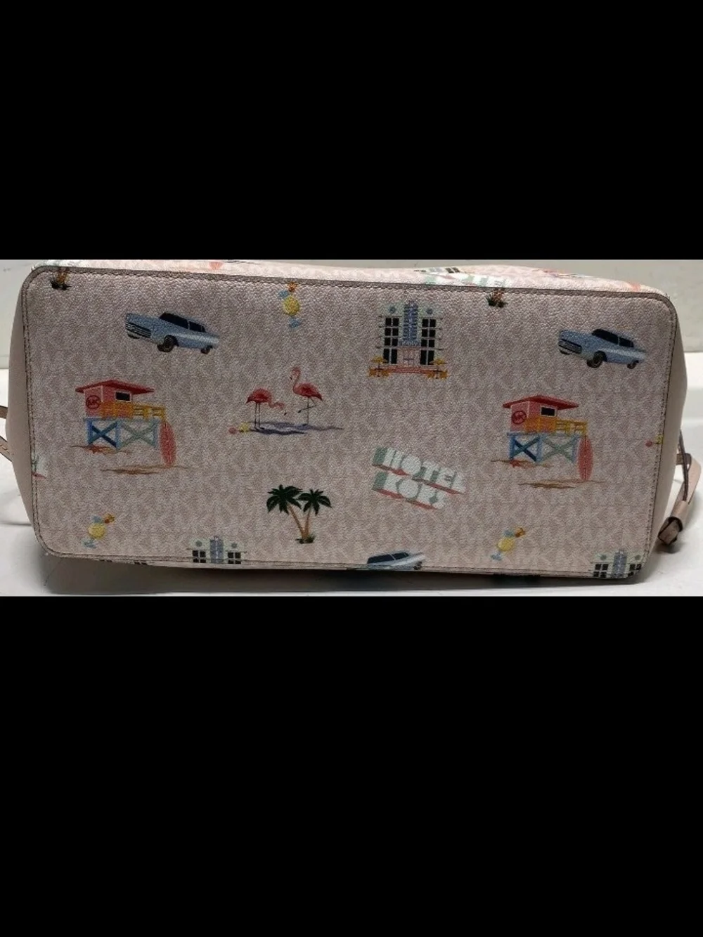 Limited Ed Michael Kors Gilly Large Drawstring Travel Tote light powder blush